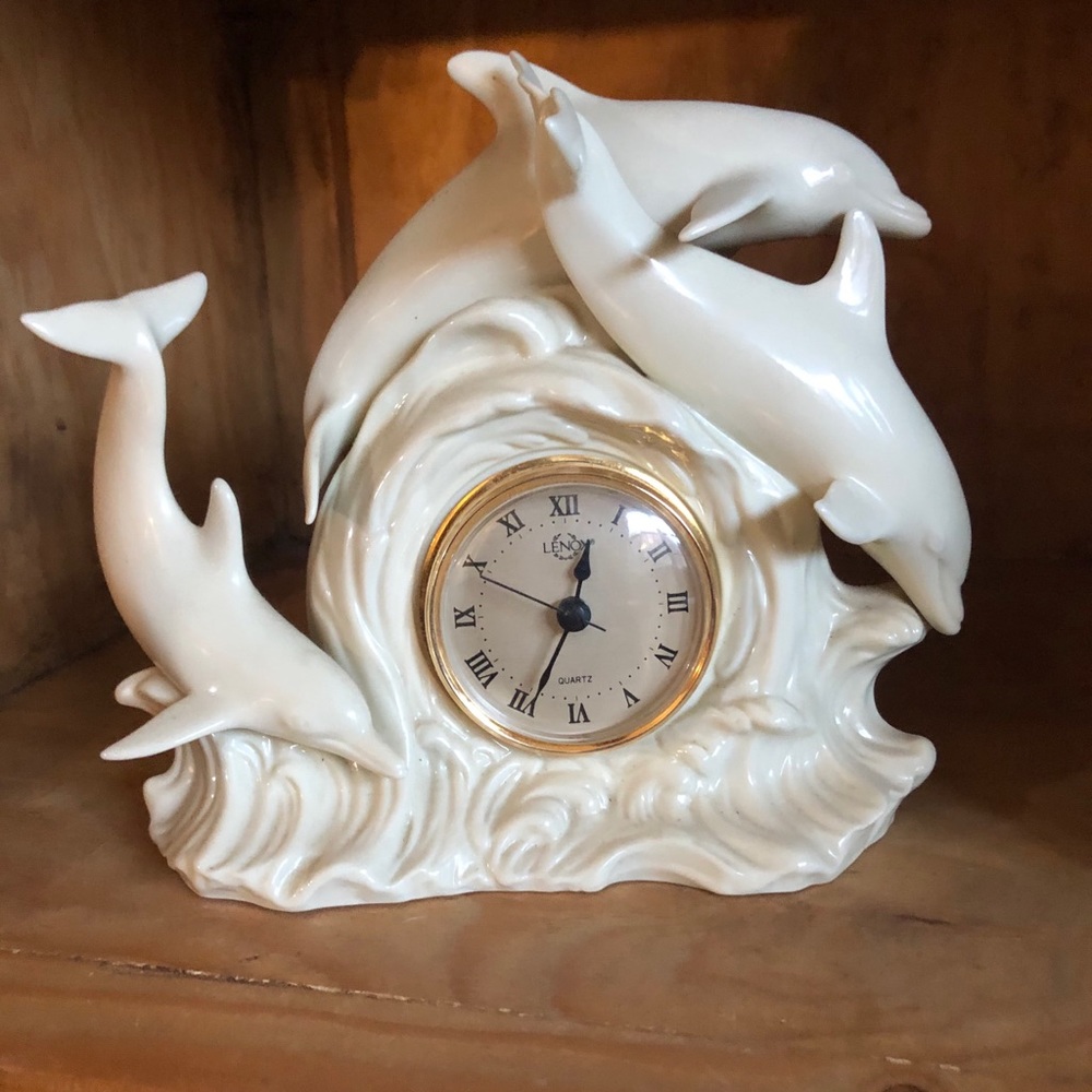 Lenox Dolphin Mantel Clock
